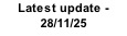 Latest update - 28/11/25