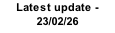 Latest update -23/02/26