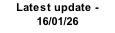 Latest update - 16/01/26