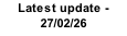 Latest update -27/02/26
